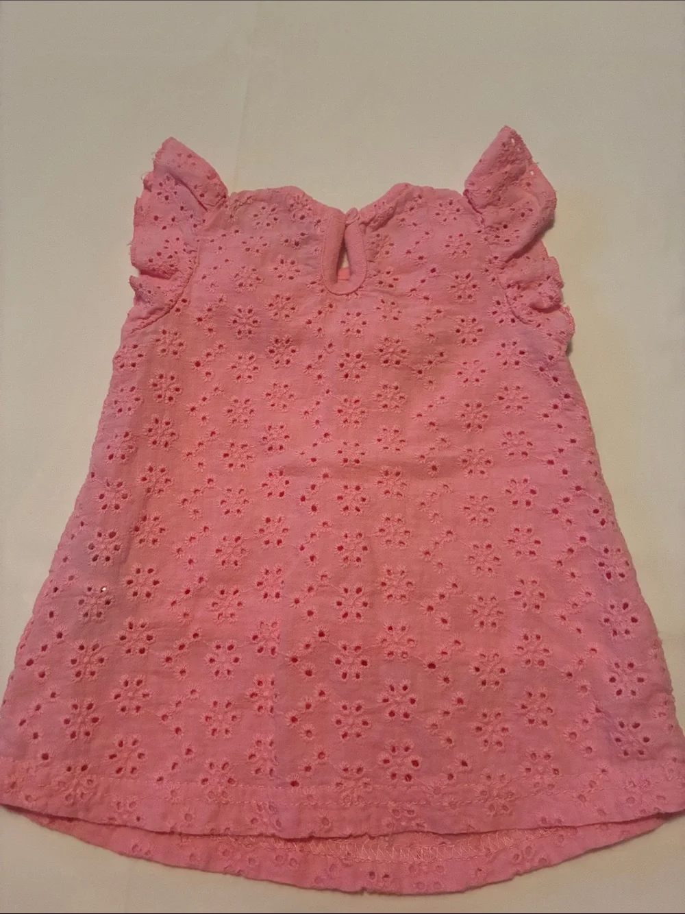 Catherine Malandrino Pink Eyelet Ruffle Dress for Kids